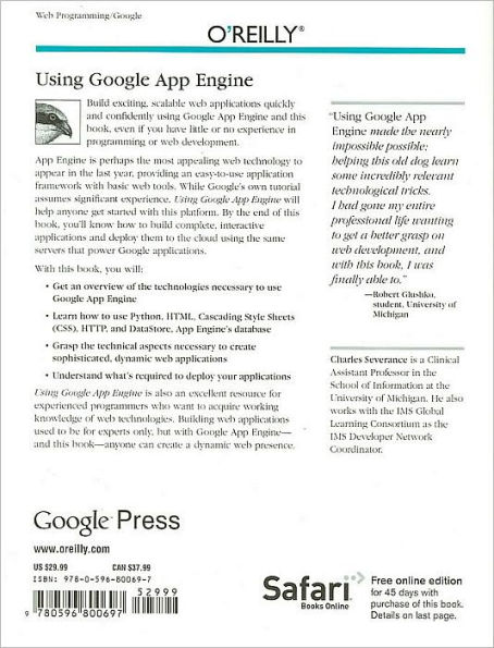 Using Google App Engine: Building Web Applications