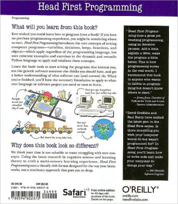 Head First Programming: A Learner's Guide to Programming Using the ...