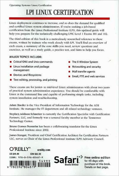 LPI Linux Certification in a Nutshell: A Desktop Quick Reference