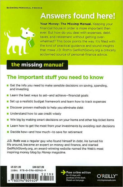 Your Money: The Missing Manual