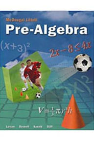 Title: McDougal Littell Pre-Algebra: Student Edition 2005, Author: Houghton Mifflin Harcourt