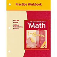 Title: McDougal Littell Middle School Math: Practice Workbook (Student) Book 1 / Edition 1, Author: Houghton Mifflin Harcourt