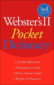 Title: Webster's II Pocket Dictionary / Edition 3, Author: Editors of Webster's II Dictionaries