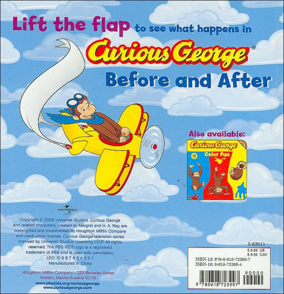 Curious George Before and After (CGTV Lift-the-Flap Board Book)