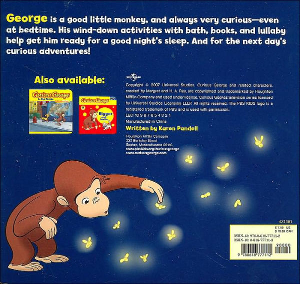 Barnes and Noble Curious George Good Night Book Tabbed Board