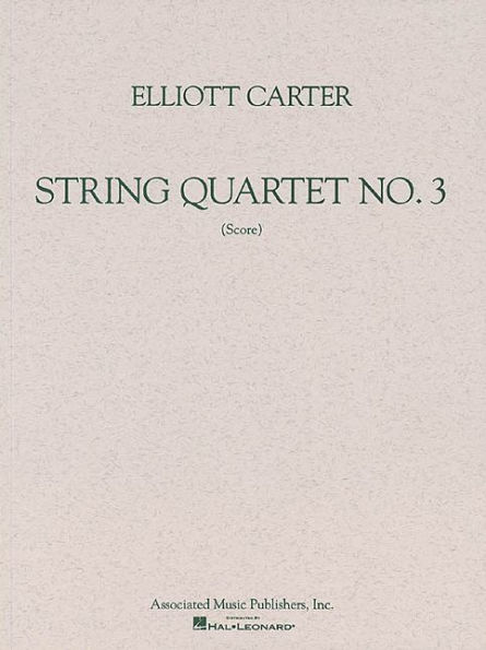 String Quartet No. 3 (1971): Study Score