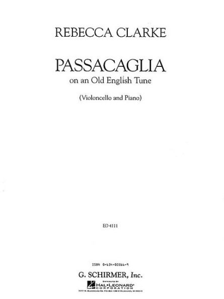 Passacaglia: Cello and Piano