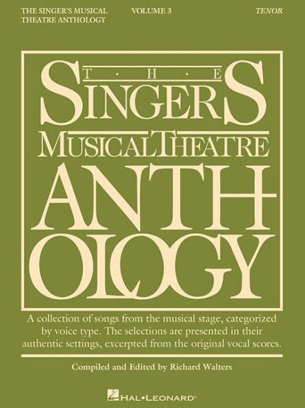 The Singer's Musical Theatre Anthology - Volume 3: Tenor Book Only