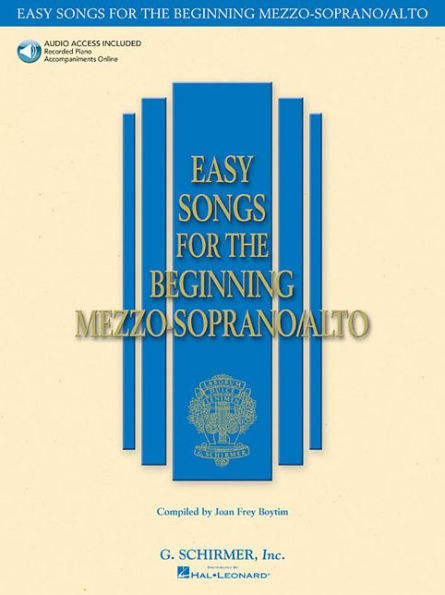 Easy Songs for the Beginning Mezzo-Soprano/Alto Book with Online Audio
