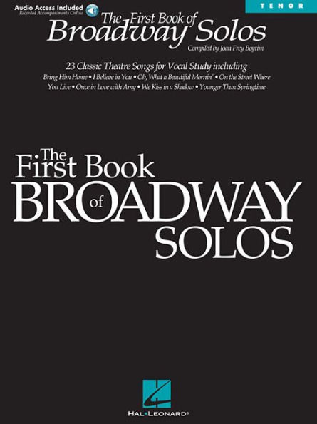 First Book of Broadway Solos Tenor Edition - Book/Online Audio Pack