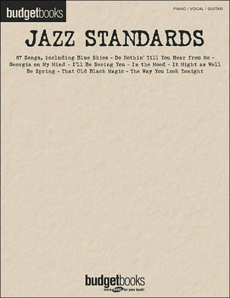 Jazz Standards: Budget Books