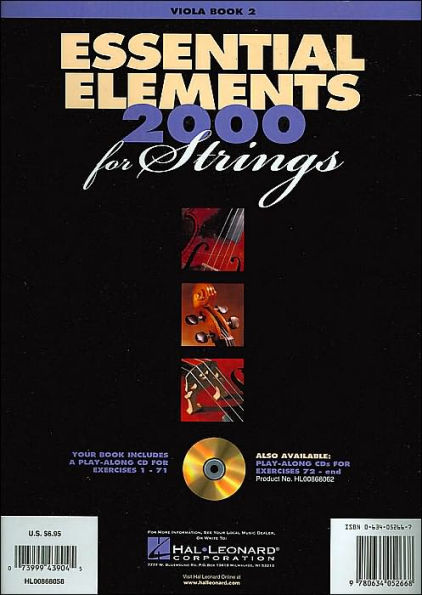 Essential Elements for Strings - Viola Book 2 with EEi (Book/Online Audio)