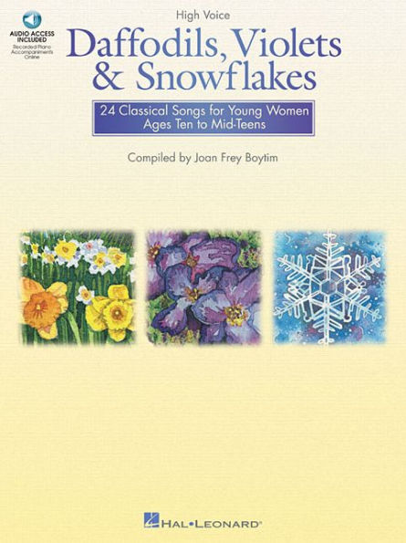 Daffodils, Violets and Snowflakes - Classical Songs for Young Women (Book/Online Audio)