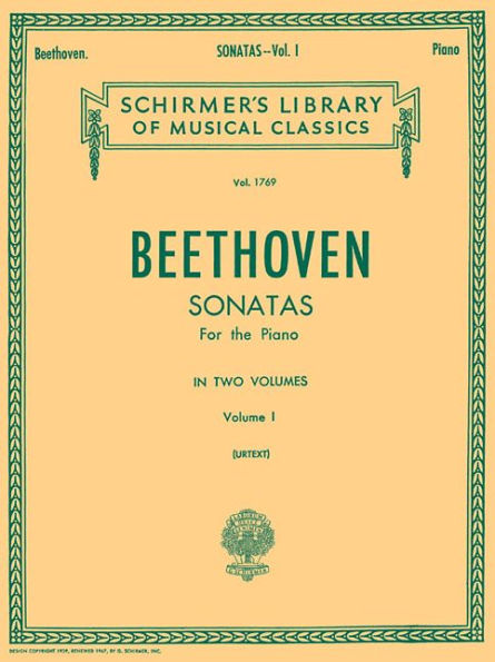 Sonatas - Volume 1: Schirmer Library of Classics Volume 1769 Piano Solo