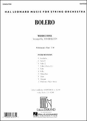 Bolero Full Score: Conductor (Music for String Orchestra Series) by ...