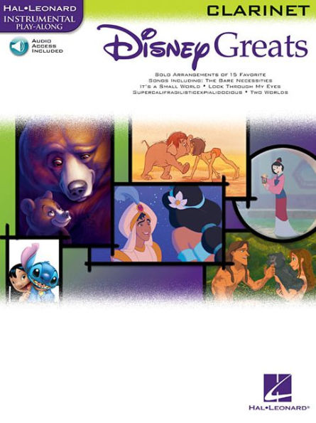 Disney Greats for Clarinet Instrumental Play-Along Pack Book/Online Audio