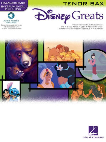Disney Greats: for Tenor Sax Instrumental Play-Along Pack