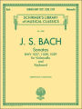 Sonatas for Cello and Keyboard BWV 1027, 1028, 1029: Schirmer Library of Classics Volume 2053