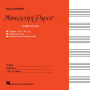 Wide Staff Manuscript Paper Red Cover