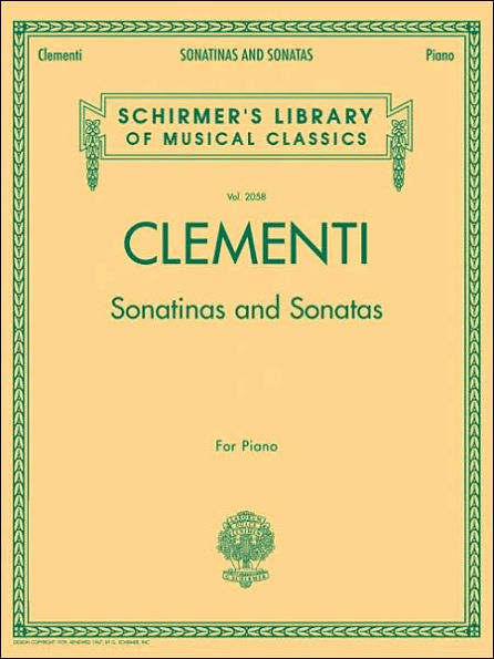 Sonatinas and Sonatas: Schirmer Library of Classics Volume 2058