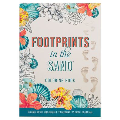 Footprints in the Sand Coloring Book by Christian Art Gifts, Paperback ...