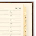 Alternative view 2 of British Tan Bonded Leather Address Book 9