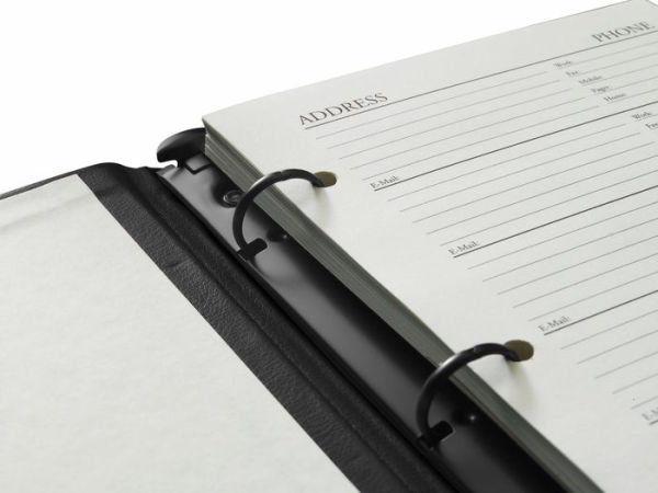 Black Bonded Leather Address Book 9