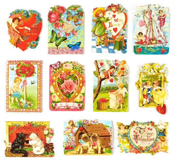 Ephemera Valentines Boxed Cards - Assortment of 24 Cards