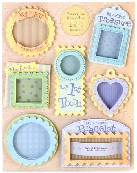 Baby My First Three-Dimensional Stickers 8 piece