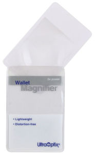 Title: Flexible Wallet Magnifier 2x power