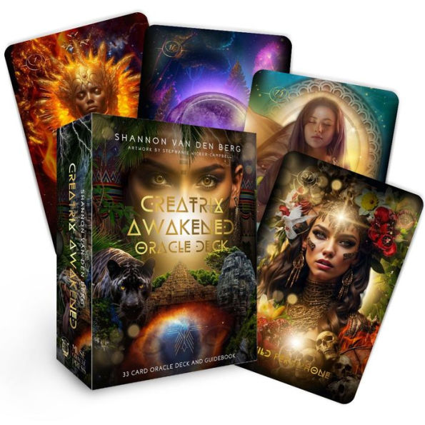 Creatrix Awakened Oracle Deck: Fierce Feminine Frequency Leaders (33 Full-Color Cards and 126-Page Guidebook)