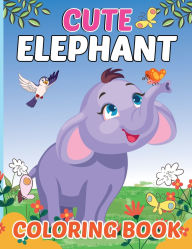Title: Cute Elephant Coloring Book for Kids, Author: Laura Bidden