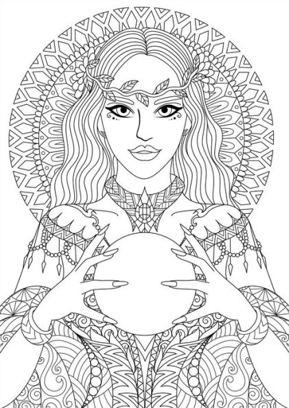 Witchery: Coloring Book: Color-Your-Own Gallery Wall Art