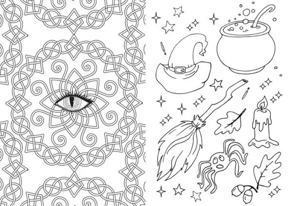Witchery: Color-Your-Own Gallery Wall Art