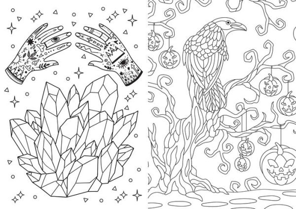 Witchery: Coloring Book: Color-Your-Own Gallery Wall Art