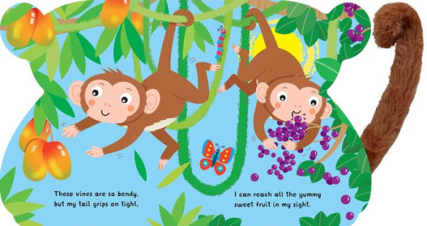 Little Tails: I'm Mac the Monkey: Board Book with Plush Tail
