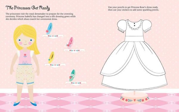 Princesses: Dress-Up Sticker Book: Activity Book