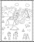 Alternative view 3 of Trucks & Diggers: Sticker Art & Coloring: Activity Book with Over 400 Stickers