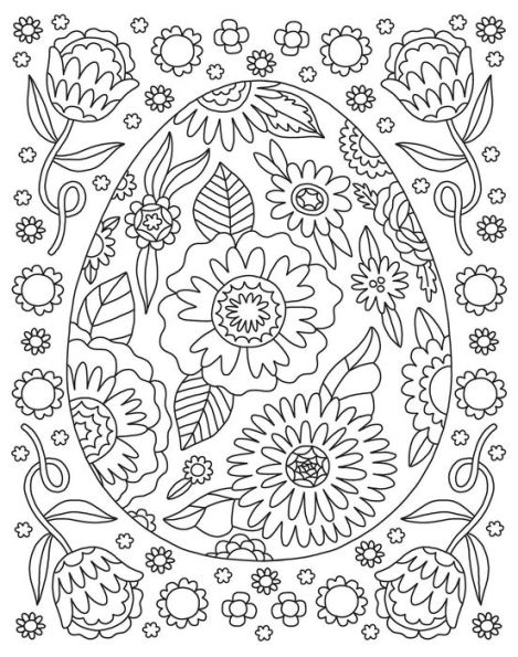 Easter Wonderland: Coloring Book: Color-Your-Own Gallery Wall Art