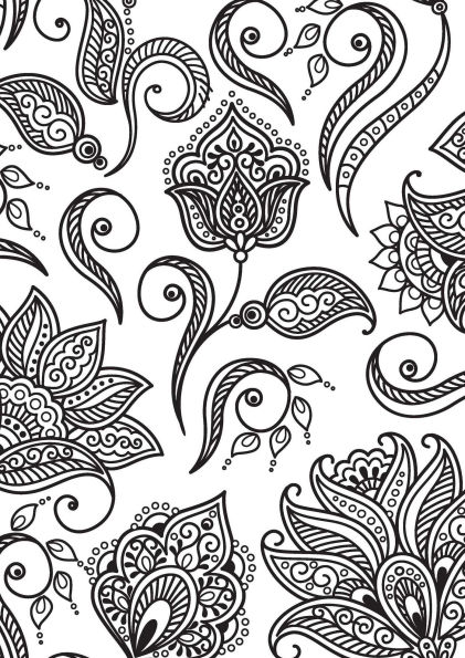 Tattoo Design: Coloring Book: Color-Your-Own Gallery Wall Art