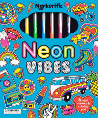 Title: Markerific: Neon Vibes: Activity Folder with 6 Markers, Author: Lake Press