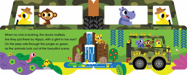The Jeep in the Jungle: Shaped Board Book
