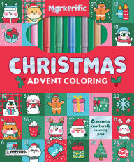Title: Markerific: Christmas Advent Coloring: Activity Folder with 6 Markers, Author: Lake Press