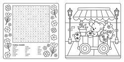 Alternative view 2 of Clever Cuties: Cozy Coloring & Word Search Book: Sweet and Simple Coloring & Word Search for Adults and Kids