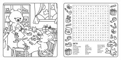 Alternative view 5 of Clever Cuties: Cozy Coloring & Word Search Book: Sweet and Simple Coloring & Word Search for Adults and Kids