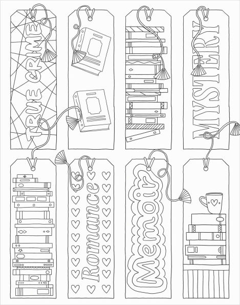 Book Lover's Coloring Book: Color-Your-Own Mindful Poster Art