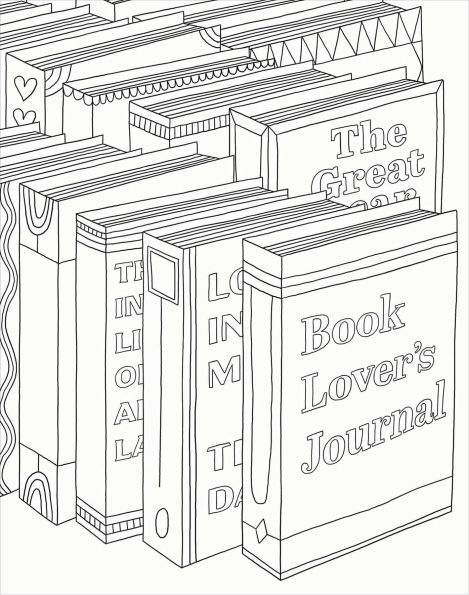 Book Lover's Coloring Book: Color-Your-Own Mindful Poster Art