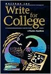 Title: Great Source Write College: Softcover College Handbook, Author: Patrick Sebranek