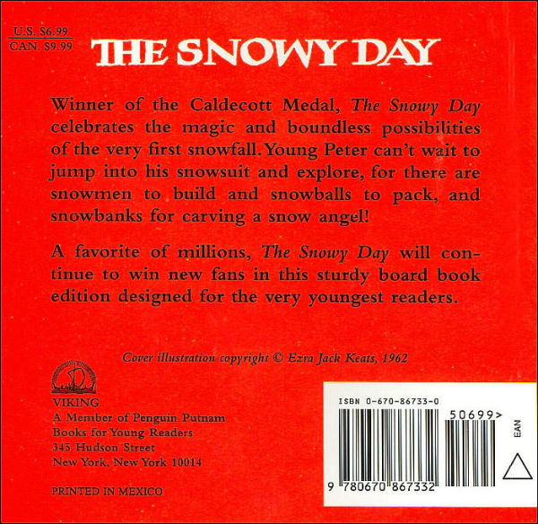 The Snowy Day Board Book by Ezra Jack Keats, Board Book