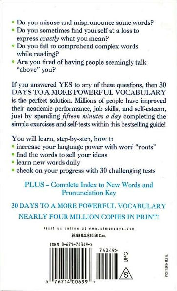 30 Days to a More Powerful Vocabulary